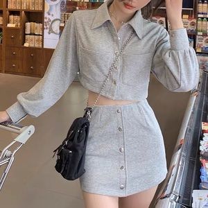 Sweatshirt and skirt set